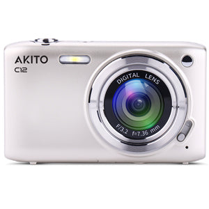 AKITO Digital Camera Up To 20 Mega Pixel, Silver