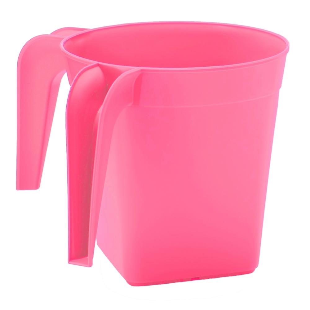 YBM Home Square Plastic Washing Cup, Pink