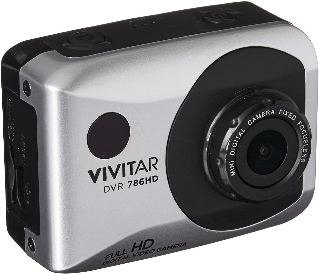 Vivitar DVR786-SIL 1080p HD Waterproof Action Video Camera Camcorder (Silver) with Helmet & Bike Mounts