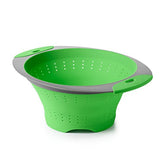 OXO Good Grips Green Silicone Collapsible Colander, 3.5 Quart