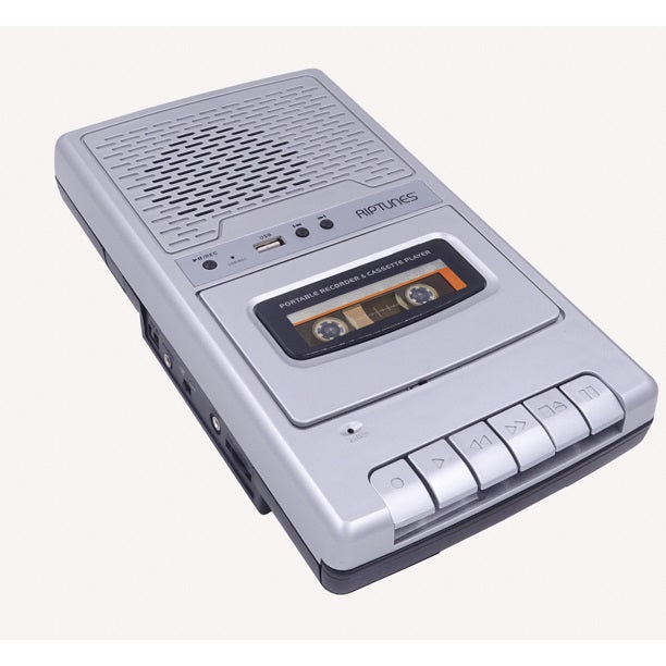 Riptunes Cassette Player And Recorder, Silver
