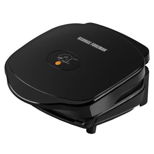 George Foreman GR10B 2-Serving Classic Plate Electric Grill - Black