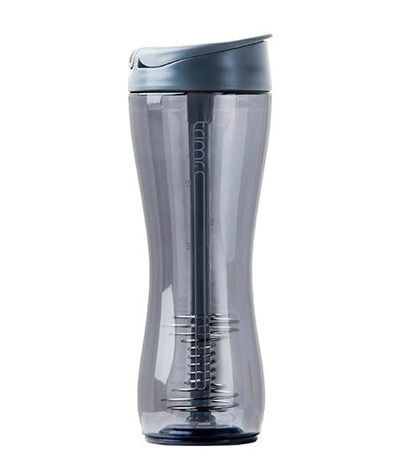 O2Cool Trimr DuoClassic 24 Oz Water and Shaker Bottle, Grey