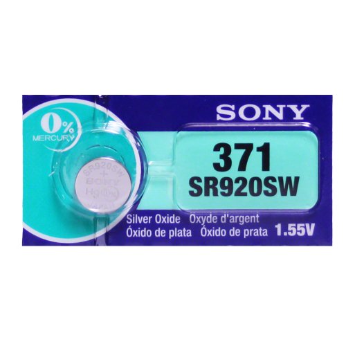 Sony 371 SR920SW 1.55V Silver Oxide 0%Hg Mercury Free Watch Battery BATTBUT