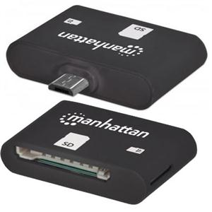 Manhattan Mobile OTG Adapter 24-in-1 Card Reader/Writer for Micro USB Connection