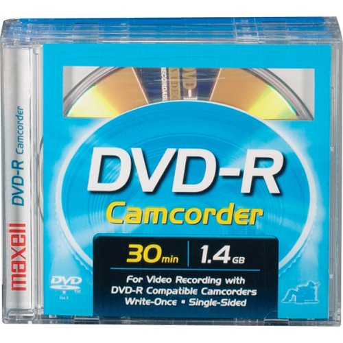 Maxell MINI DVD-R Removable Disc In Jewel Box for Sony DVD Camcorders - 3 Pk