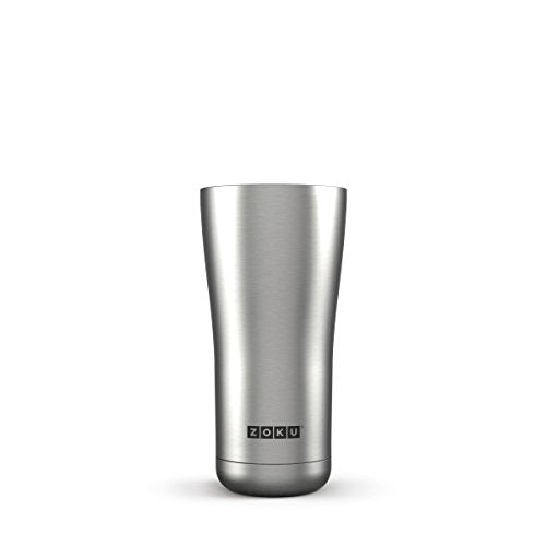 Zoku Stainless Steel 20 Oz Wide Mouth Insulated Tumbler - Brushed Stainless Steel