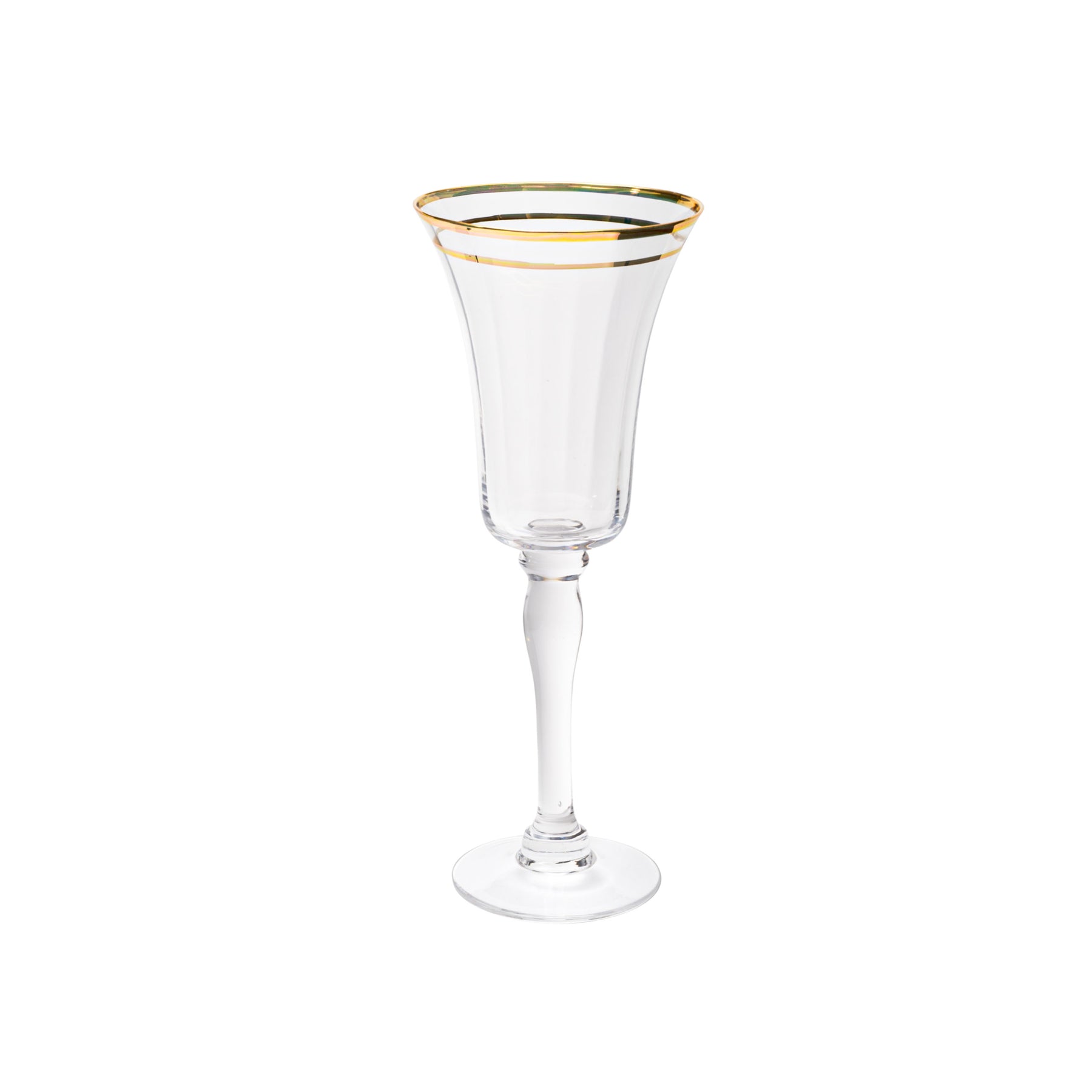 Vikko Decor Bella Clear With Gold Rim Wine Glass, Set of 4