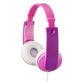 JVC HAKD7P Kid's Headphones, Volume Limit, Adjustable, Includes Stickers, Single Cord, Pink