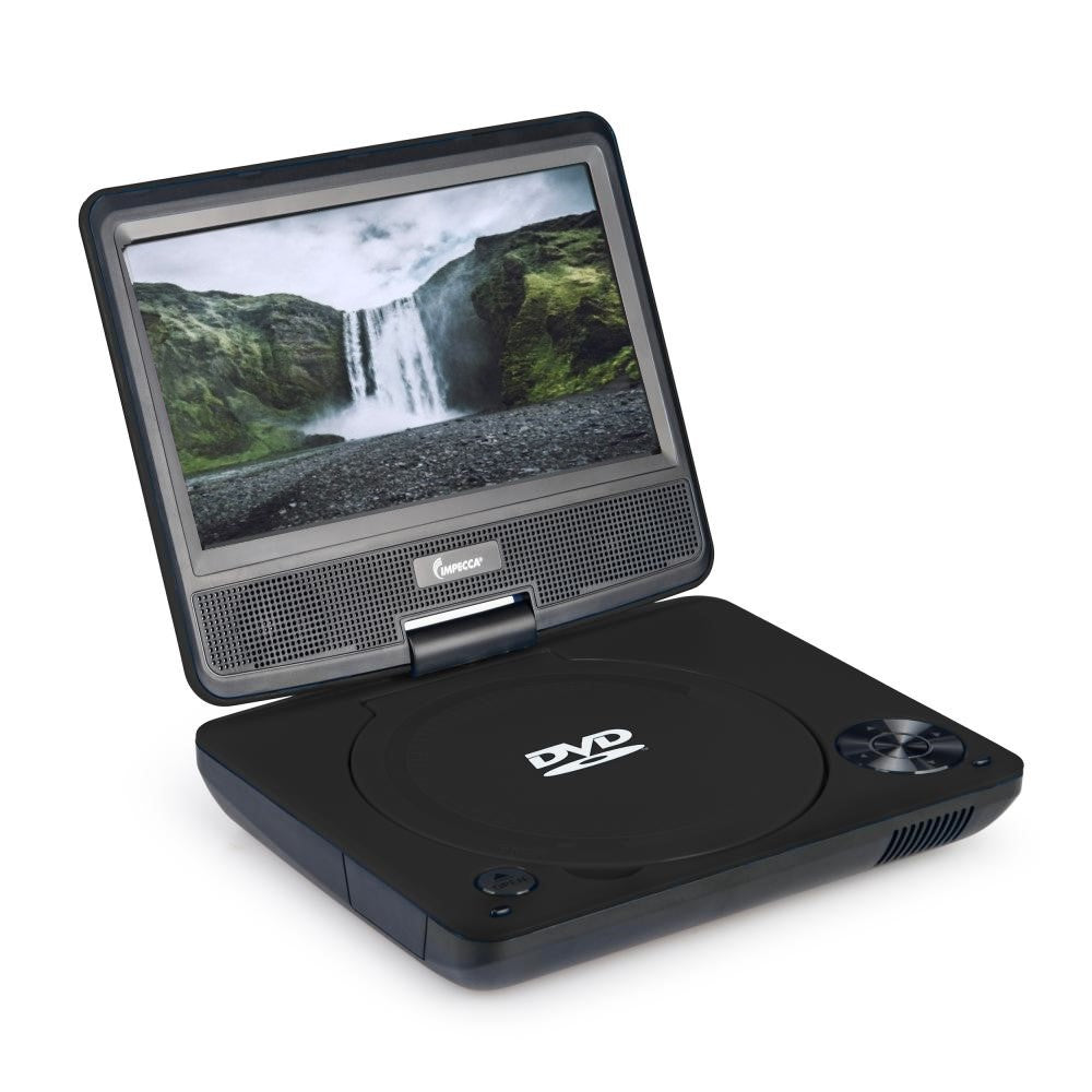 Impecca 7" Swivel Screen Portable DVD Player, Black