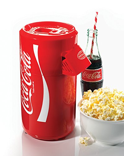 Nostalgia Electrics CHP100COKE Coca-Cola Can Hot Air Popcorn Popper Maker Machine - 8 cups