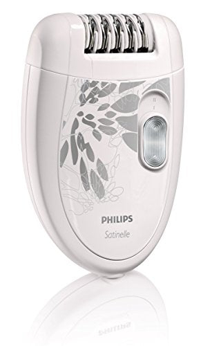 Philips HP6401 Satinelle Epilator, White/Gray Dual Voltage 110-240 Volt
