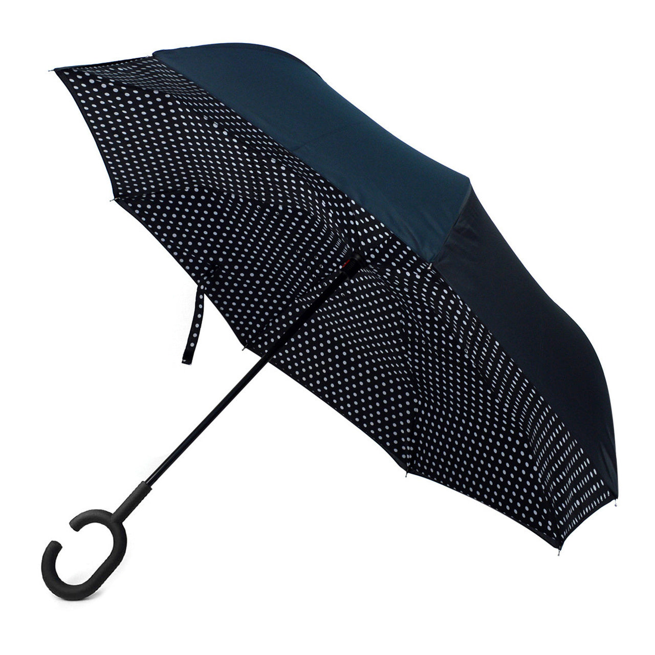 Selini Polka Dot Double Layer Inverted Umbrella