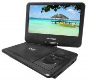 Sylvania SDVD9321 9" Swivel Screen Portable DVD Player, Black - DVD/USB READ, 4 Hour Battery Life