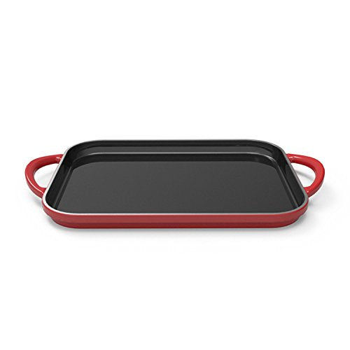 Nordic Ware Pro 17" Cast Traditions Slim Griddle, Cranberry