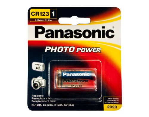 Panasonic CR-123 Lithium Photo Battery 3V - 1 Pack