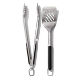 OXO Good Grips BBQ Grilling Tools, Tongs and Turner Set, Black