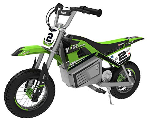 Razor SX350 Dirt Rocket McGrath Electric Motocross bike for Ages 13+ Max 140 lbs & Max Speed 14 MPH, Green