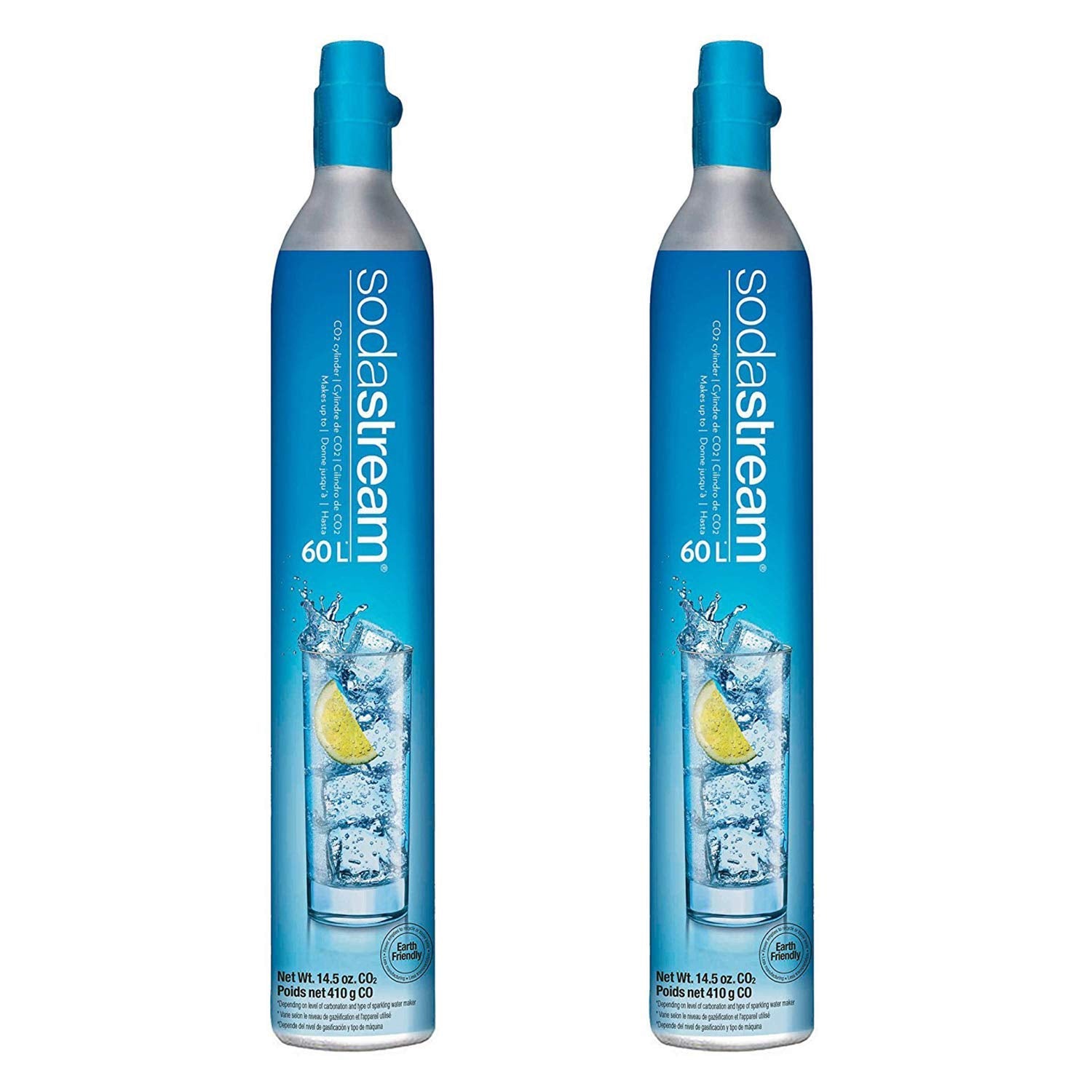 Sodastream 60L Co2 Carbonator Canister, 14.5oz, Set of 2