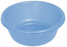 Round Plastic 24-cm Wash Basin Dish Pan, Laundry Pan, Cleaning Pail, 1146 Assorted Colors, Grey, Hot Pink, Light Blue, Dark Blue, And Gold, Al Natilas Yadayim