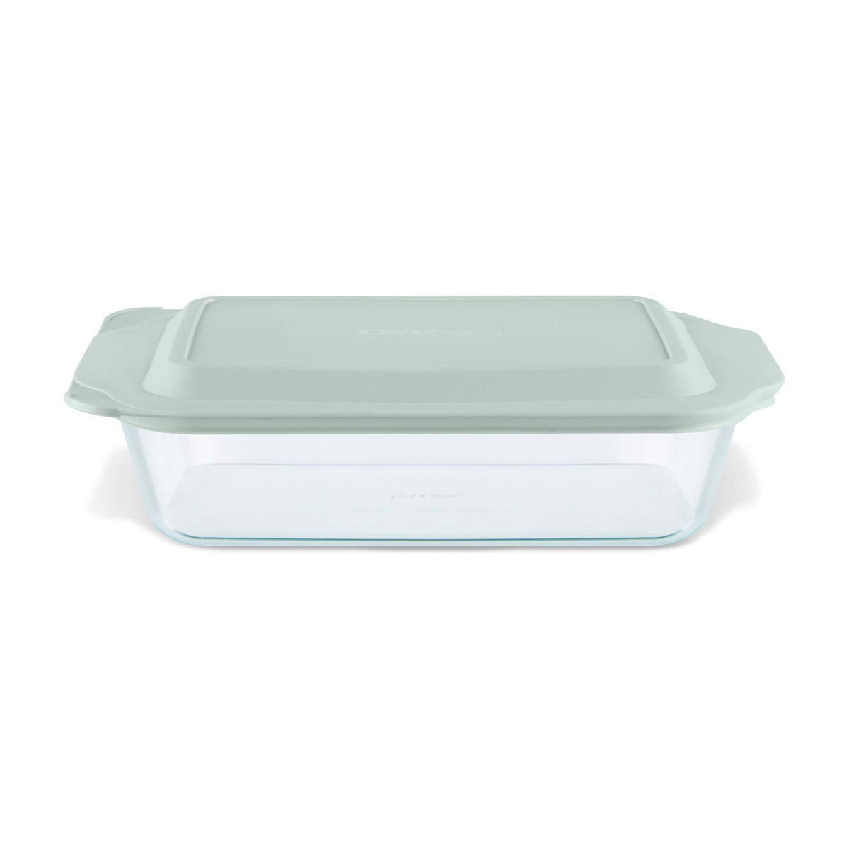 Pyrex Deep 7 x 11" Rectangle Glass Baking Dish with Sage Green Lid