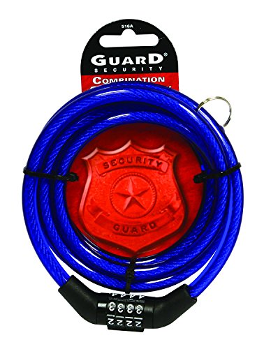Guard Security 516A Cable Combo Lock, Assorted Colors