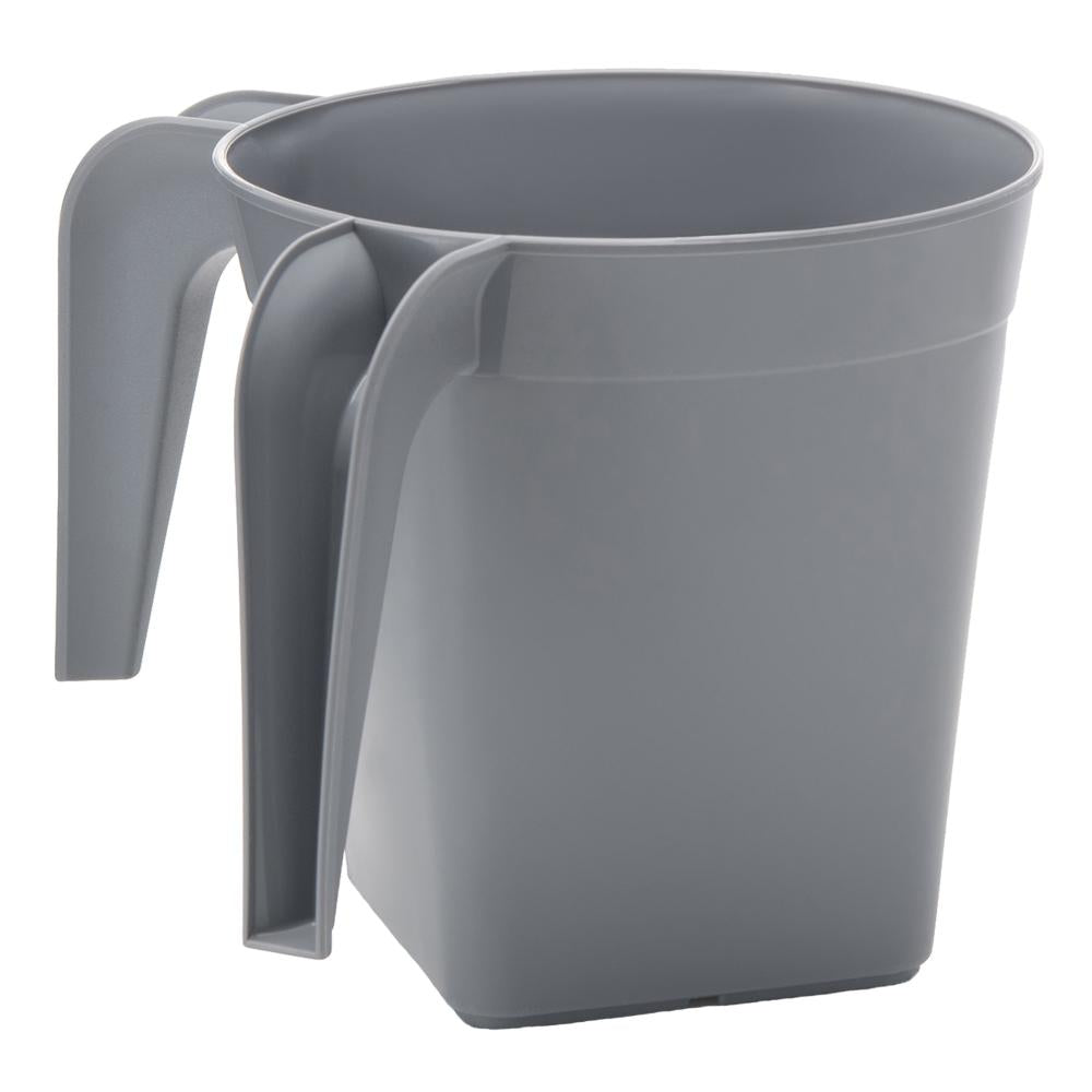 YBM Home Square Plastic Washing Cup, Gray