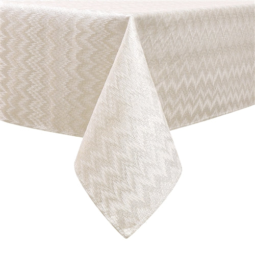 Majestic Giftware Jacquard Tablecloth, Zigzag Gold - Assorted Sizes