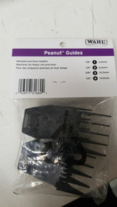 Wahl Peanut Replacement Attachment Combs, Black - Sizes 1,2,3,4