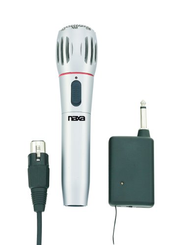 NAXA Electronics NAM-982 Handheld Wireless cordless Microphone