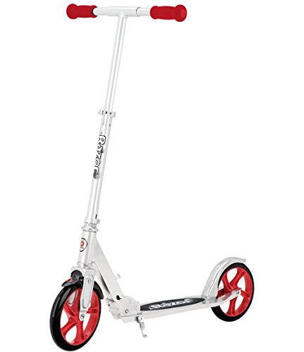 Razor A5 Air Folding Kick Scooter, Red/Silver - For ages 8 and up, Up to 220lbs