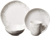 Fitz and Floyd Organic Coupe Maddi 16-Piece Porcelain Dinnerware Set