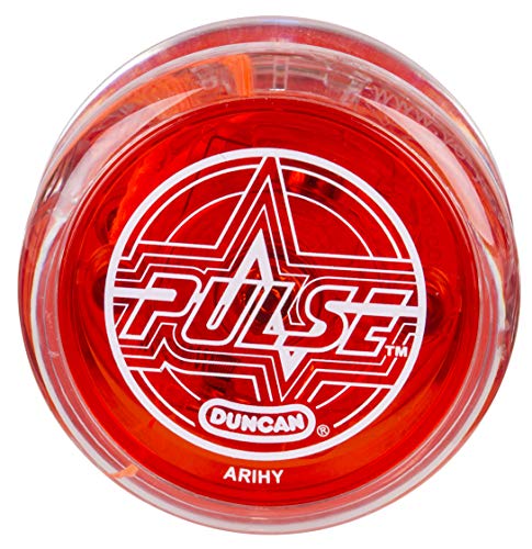 Duncan Toys Pulse LED Light-Up Intermediate Level  Yo-Yo, Clear / Red