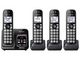 Panasonic KX-TGD564M DECT 6.0 4-Handset Link2Cell Bluetooth Cordless Telephone, Black - Voice Assist; Answering Machine; 3-way Conference; NO HEADSET JACK Up to 6 Handsets