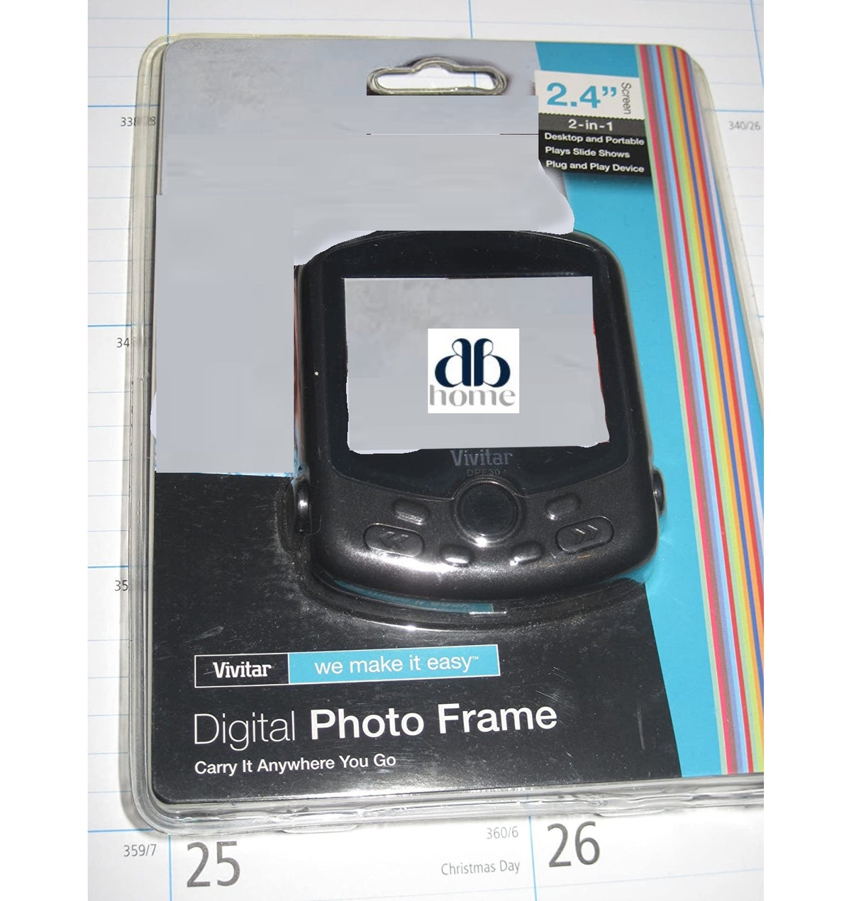 Vivitar Compact Digital Photo Frame 2.4"