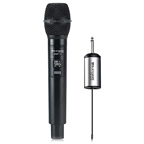 Blackmore Pro Audio Rechargeable UHF Wireless Microphone, Black