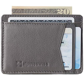 Alpine Swiss Men's RFID Minimalist Oliver Front Pocket Wallet - Assorted Colors