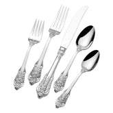 Wallace Antique Baroque, 18/10 Stainless Steel Flatware 20 Piece Set, Service For 4