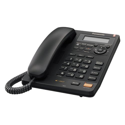 Panasonic KX-TS620B Corded Telephone, Black - Answering System, Caller ID, Headset Jack (On-Hook); Speakerphone - Refurbished