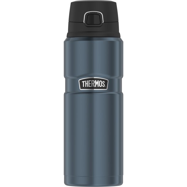 Thermos 24 Oz Stainless King Vacuum Insulated Stainless Steel Drink Bottle, Matte Blue