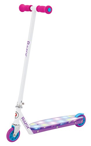 Razor Party Pop Light-Up Kick Scooter, Pink - 143lb max. weight, recommended for 6yrs and up