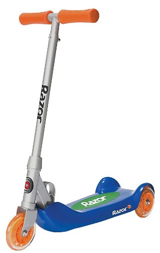 Razor Jr. Folding Kiddie Kick Scooter, Blue - 44lb max. weight, recommended for 3yrs and up