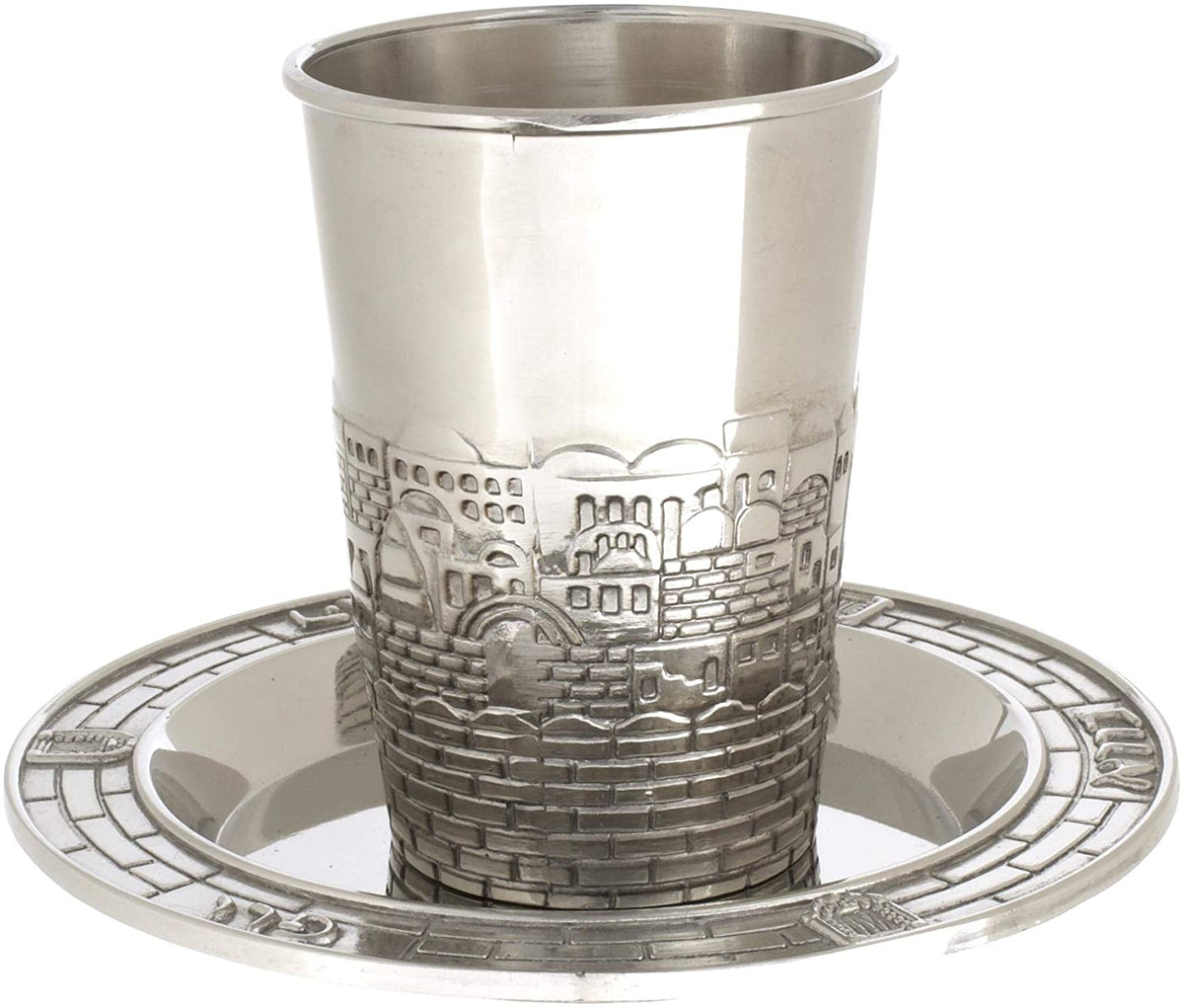 Nickel Finish Kiddush Cup / Becher