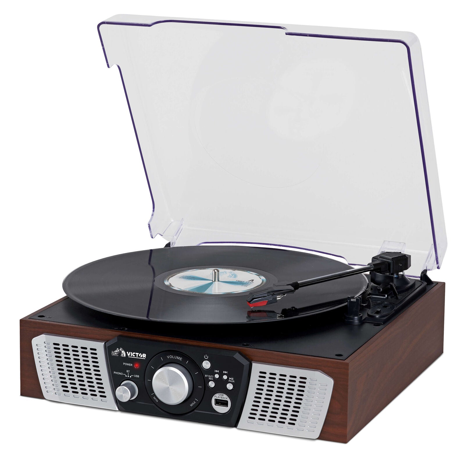 Victor Lakeshore 5-in-1 Hybrid Bluetooth Turntable System