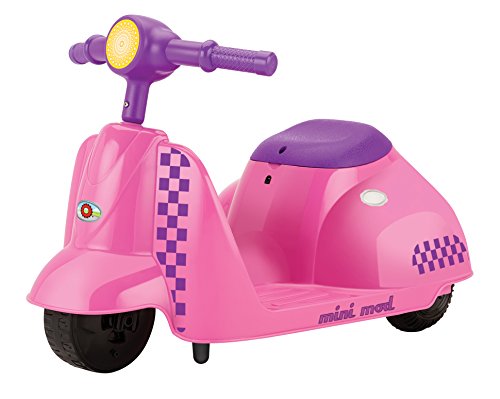 Razor Jr. Mini Mod Electric Scooter, Pink - Up to 40min Run time, 2mph, 44lb max. weight, recommended for 3yrs and up
