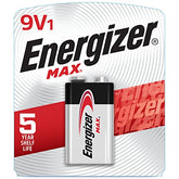 Energizer 9V Batteries, Max Premium 9 Volt Battery Alkaline, 1 Count