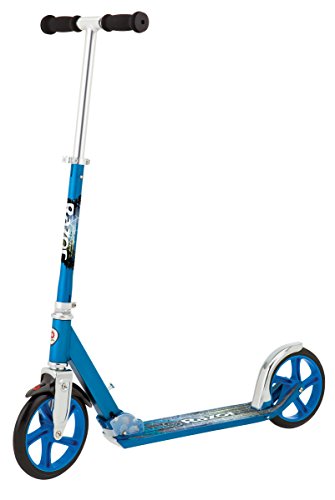 Razor A5 LUX Kick Scooter, Blue - For ages 8 and up; Up to 220lbs