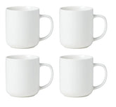 Oneida 24 Seven White Porcelain Mugs, Set of 4