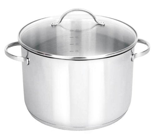 Strauss Tango 9.5QT Stock Pot with Cover - Induction Ready, Oven Safe, Dishwasher Safe COOKPOT
