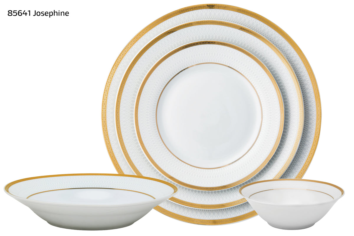 Josephine Elegant 20 Piece Fine Porcelain Dinnerware Set, Service for 4